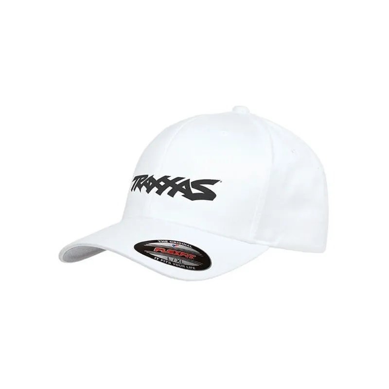Keps Svängd Skärm Vit Traxxas Logo S-M