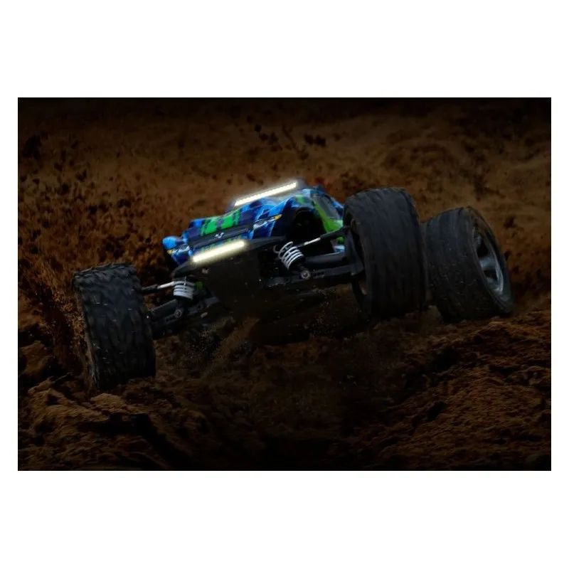 LED Ljus Fram & Tak Set Komplett  Rustler 4x4 - 6