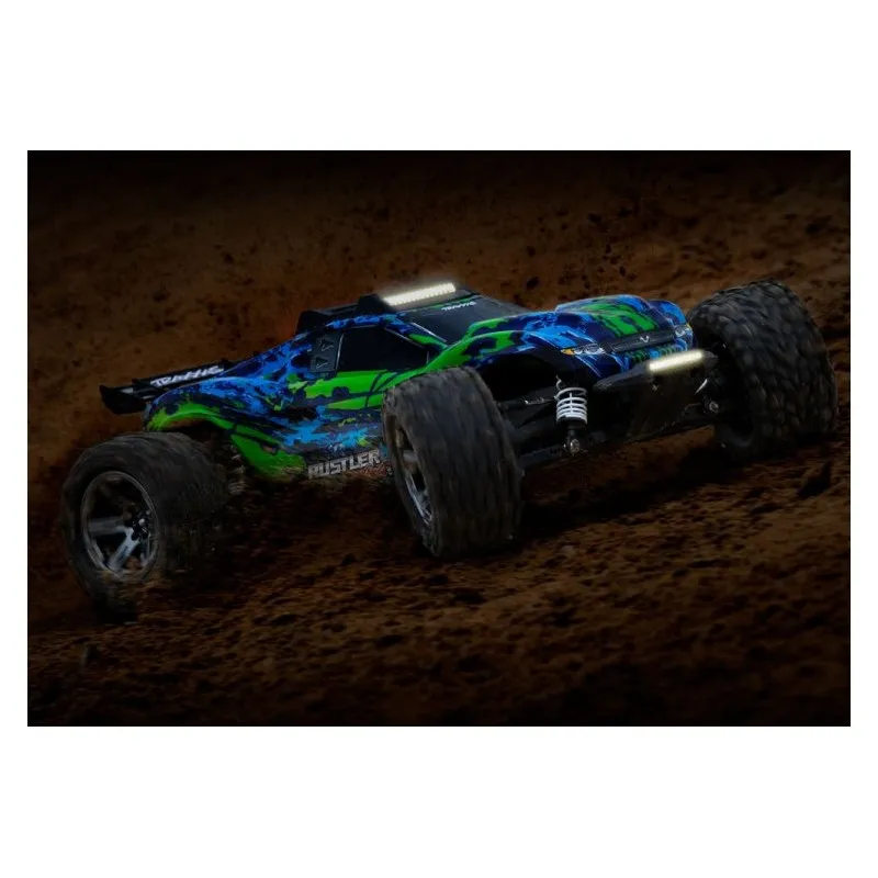 LED Ljus Fram & Tak Set Komplett  Rustler 4x4 - 7