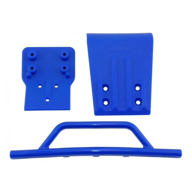 Bumper och Hasplåt Fram Blå Slash 4x4