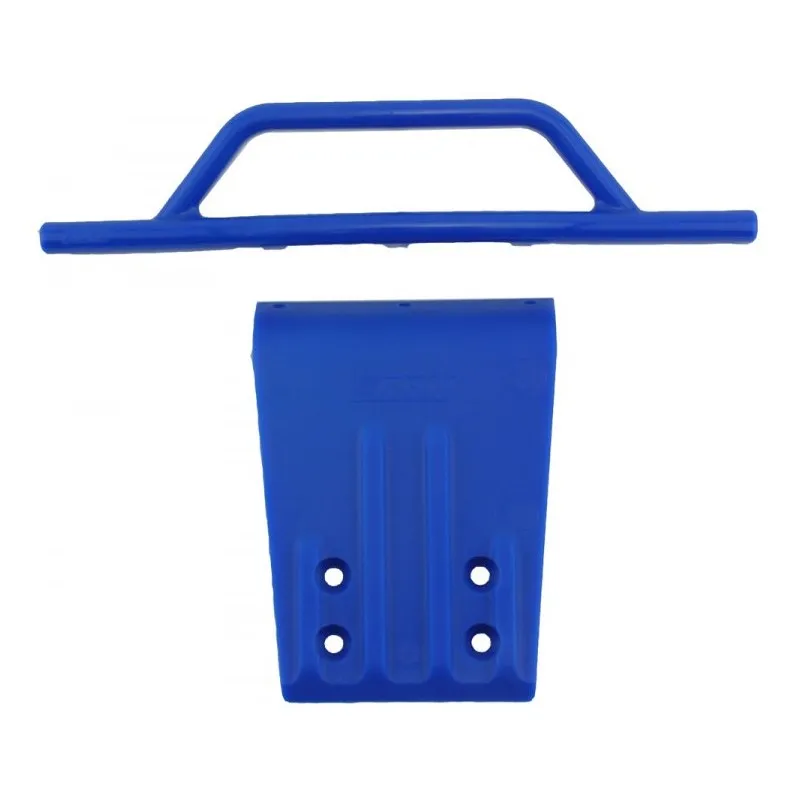 Stötfångare och Hasplåt Fram Blå Slash 2WD, Nitro Slash