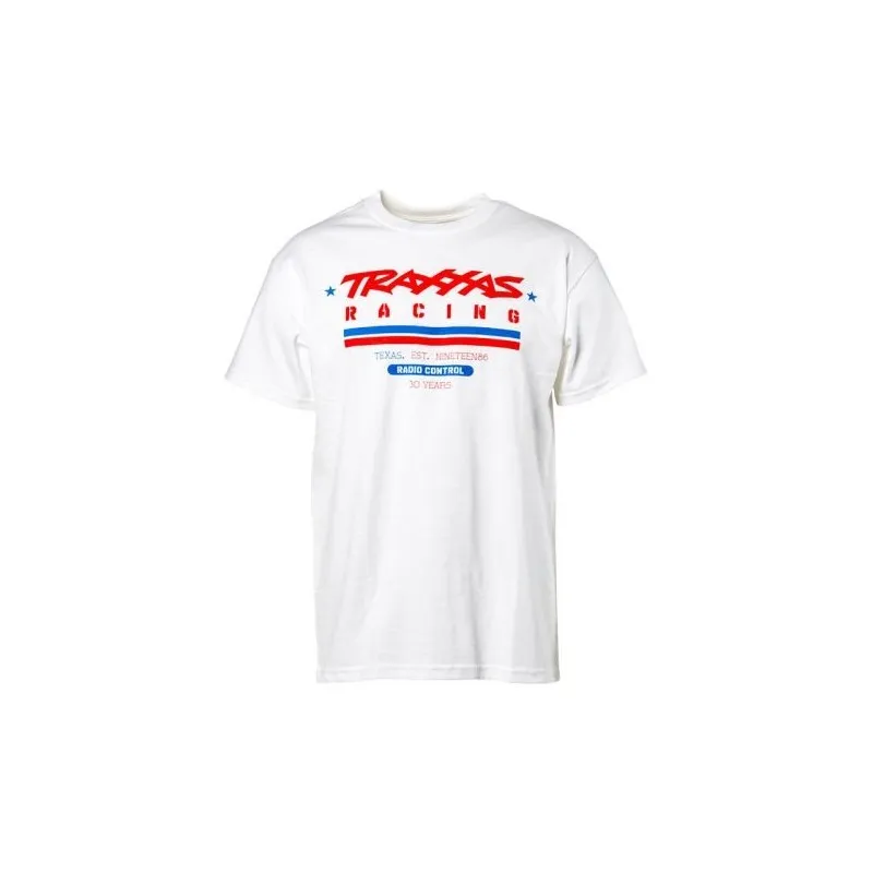T-shirt Vit Traxxas Racing Heritage L