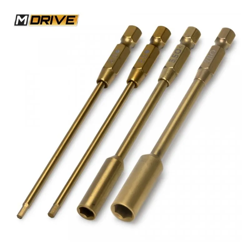 Power Tool Bits Set Insex 2+2.5 & Mutter 5.5+7mm - 2
