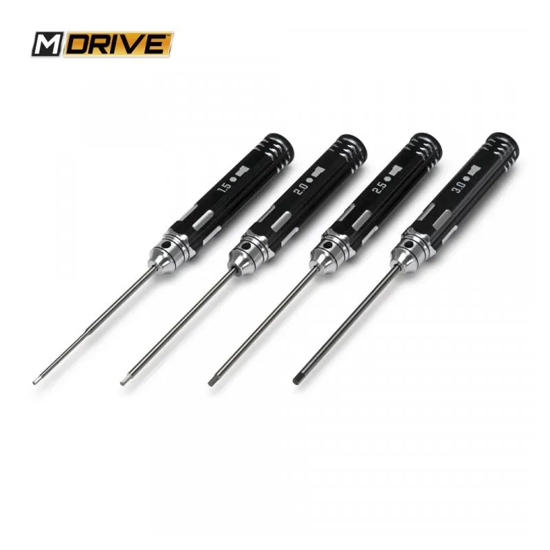 Insexnyckel Rak Set - 1.5, 2, 2.5 & 3mm