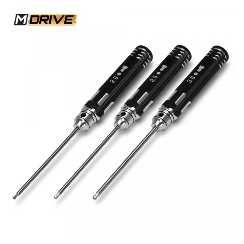 Insexnyckel med Kula Set - 2, 2.5 & 3mm