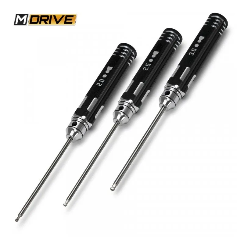 Insexnyckel med Kula Set - 2, 2.5 & 3mm - 2