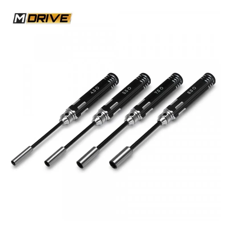 Hyls/Mutternyckel Set - 4, 5.5, 7 & 8mm