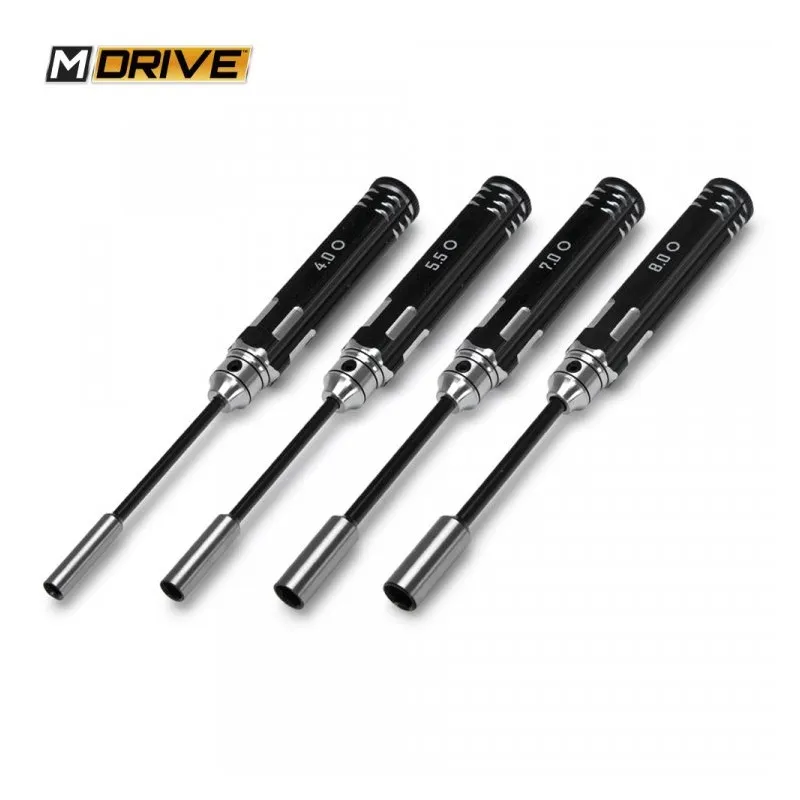 Hyls/Mutternyckel Set - 4, 5.5, 7 & 8mm