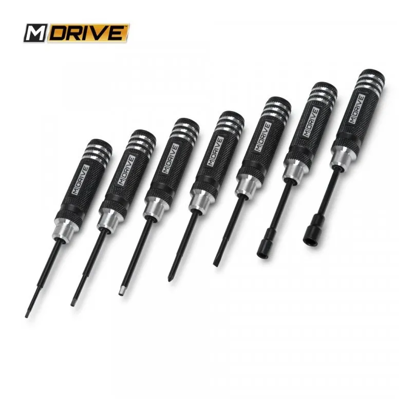 Mini Verktyg Set Insex, Mutter + Skruvmejslar 7-delar - 2