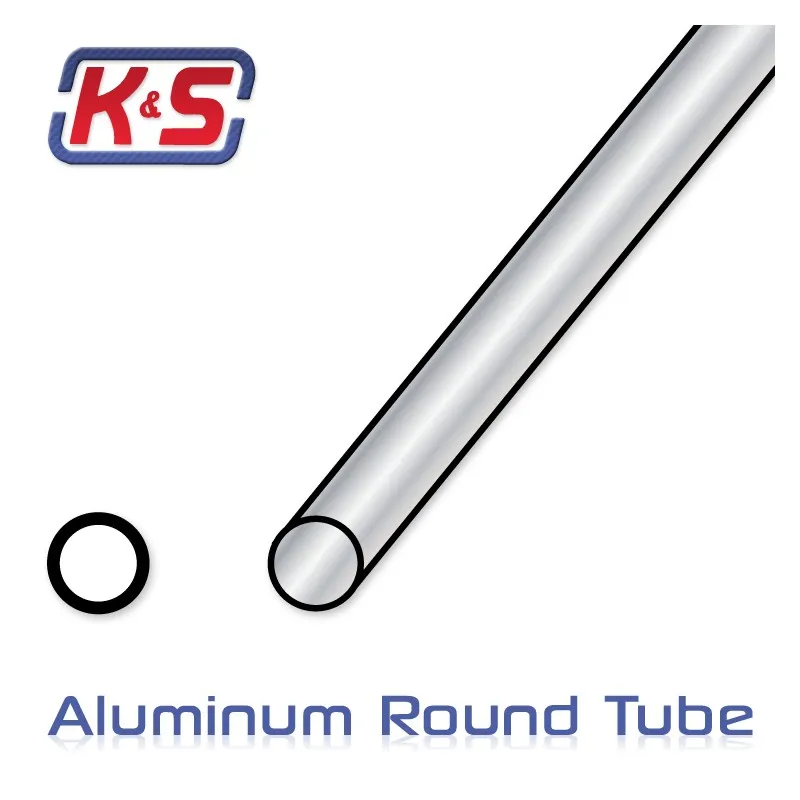 Aluminiumrör 6.35x915mm (1/4'' .014'')