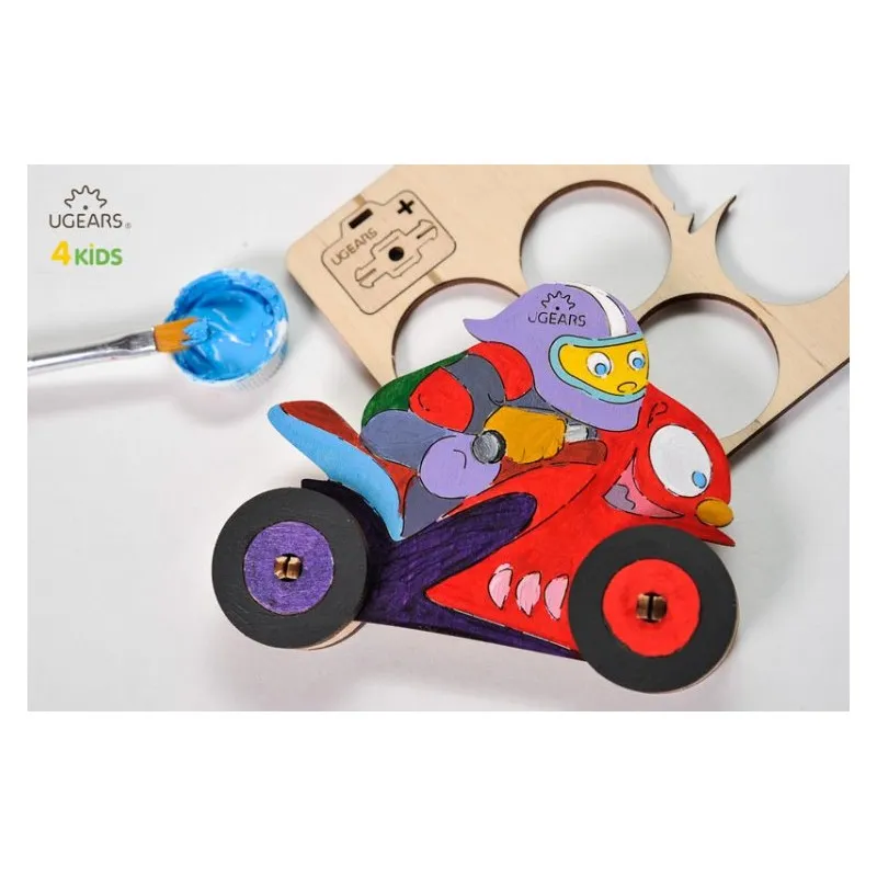 Ugears Motorcyklist - 4Kids - 7