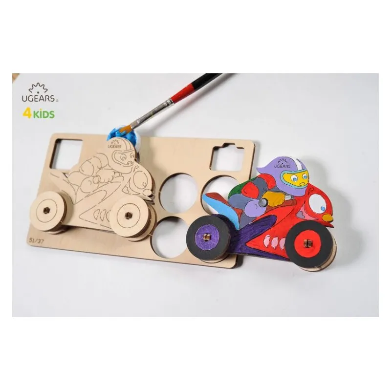 Ugears Motorcyklist - 4Kids - 8
