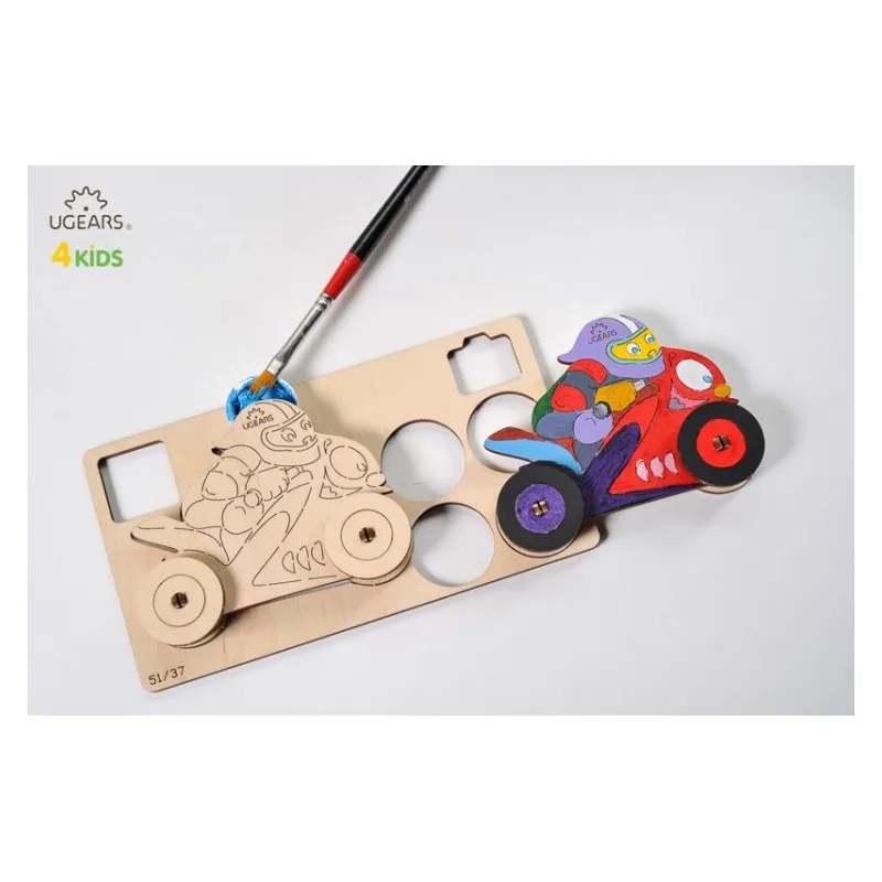 Ugears Motorcyklist - 4Kids - 9