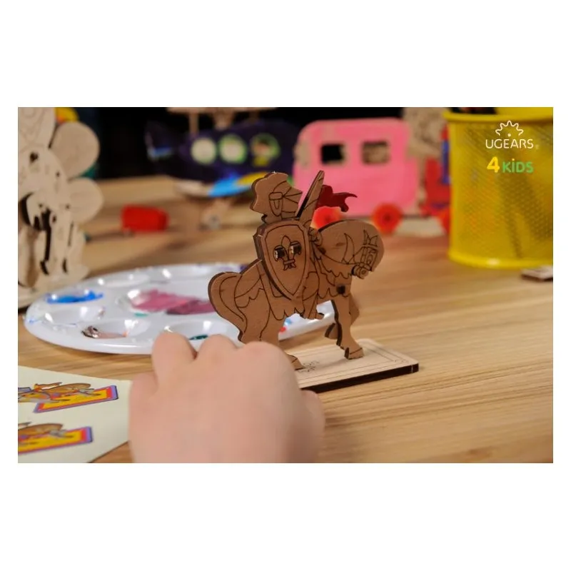 Ugears Riddare på Häst - 4Kids - 3