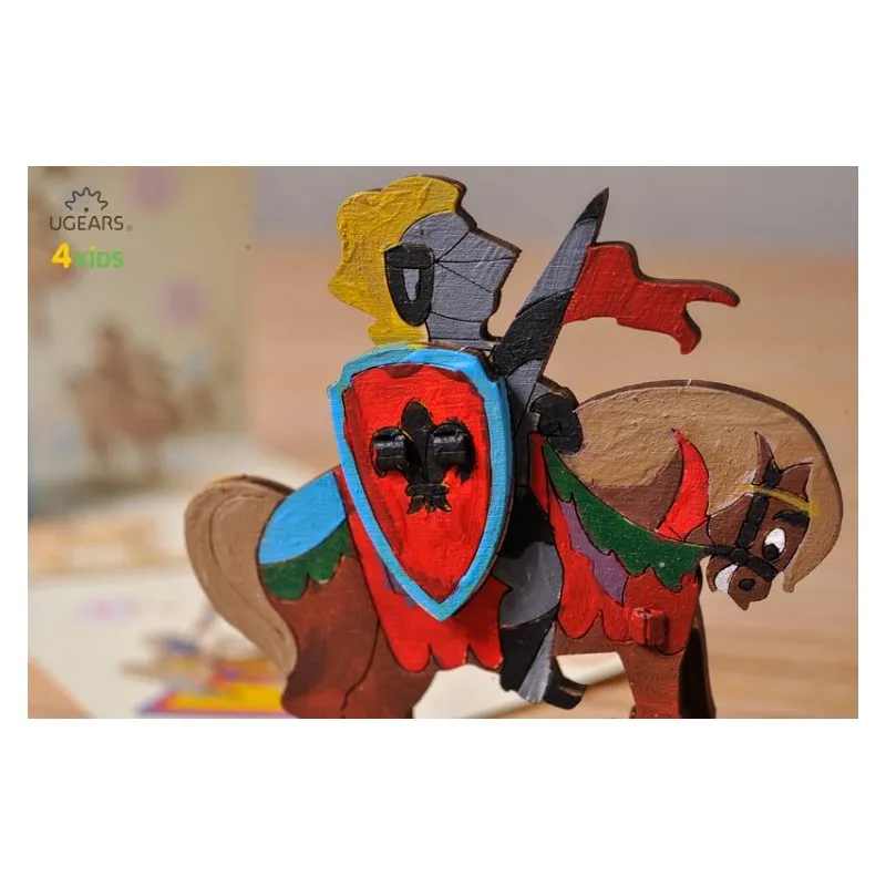 Ugears Riddare på Häst - 4Kids - 6