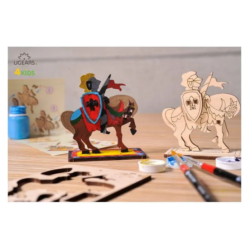 Ugears Riddare på Häst - 4Kids - 9
