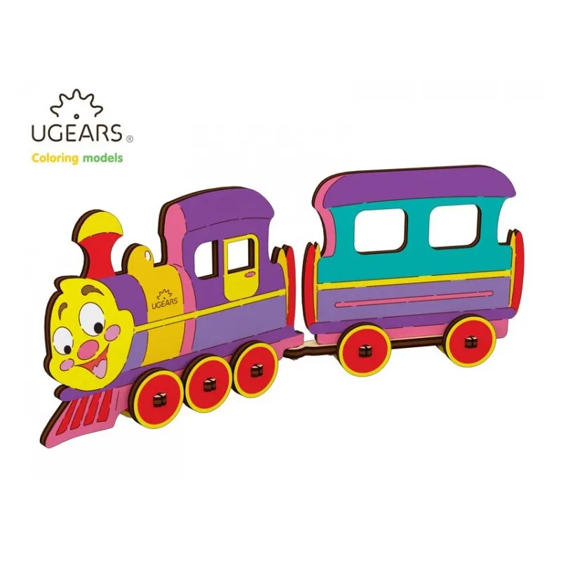 Ugears Lok med Vagn - 4Kids