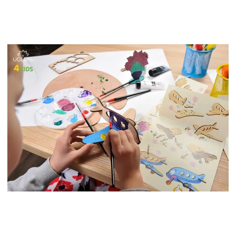 Ugears Flygplan - 4Kids - 8
