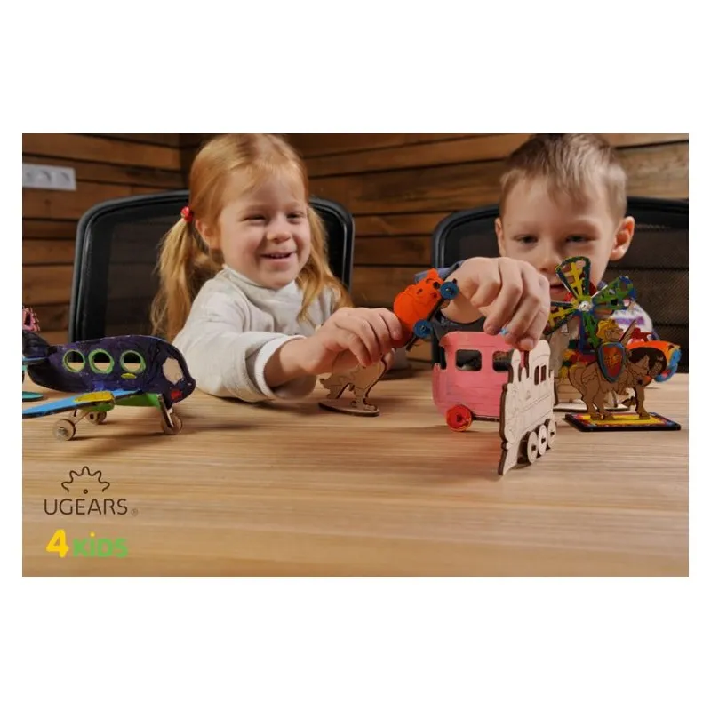 Ugears Hund & Katt - 4Kids - 3