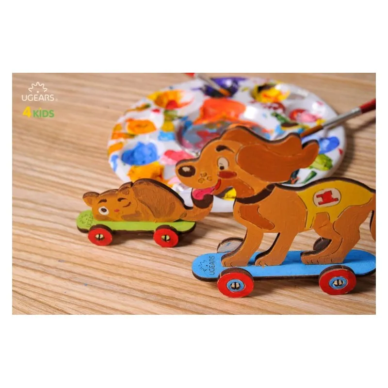 Ugears Hund & Katt - 4Kids - 4