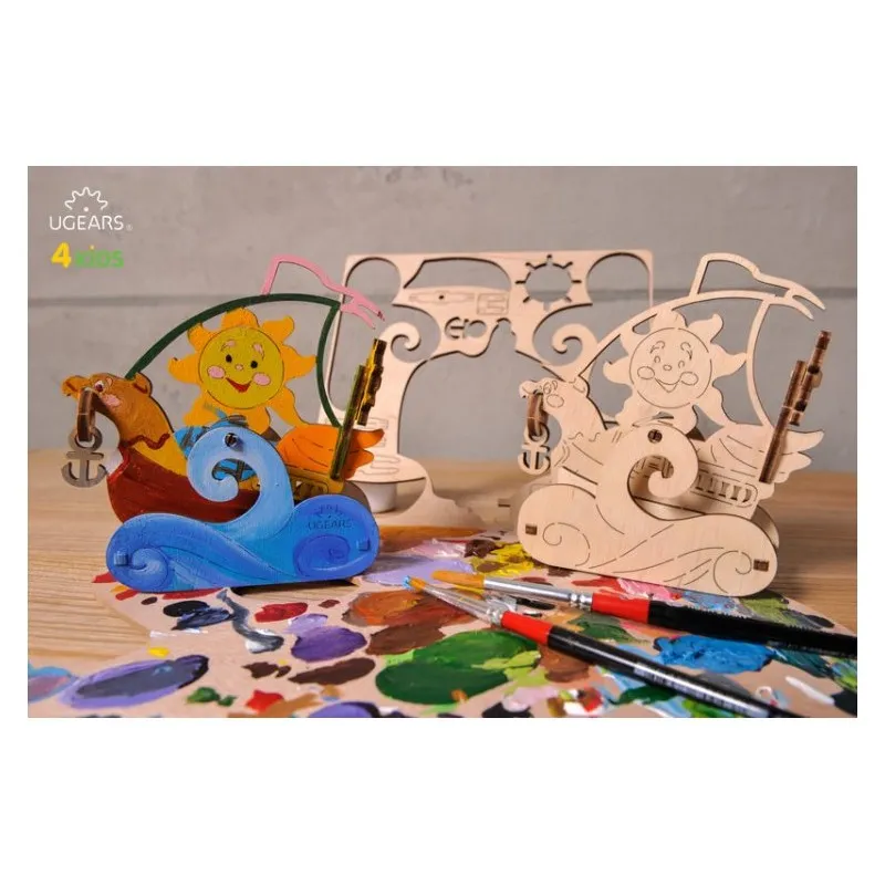 Ugears Segelbåt - 4Kids - 4