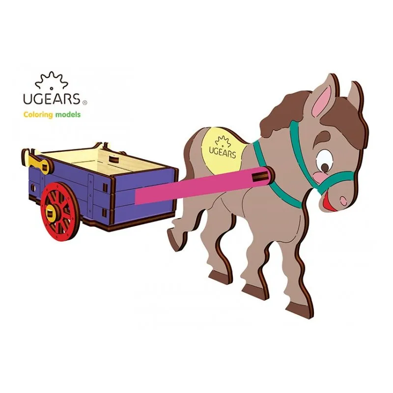 Ugears Åsna med Vagn - 4Kids