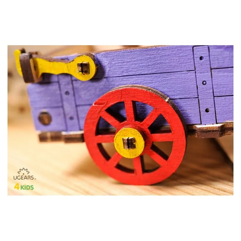 Ugears Åsna med Vagn - 4Kids - 6