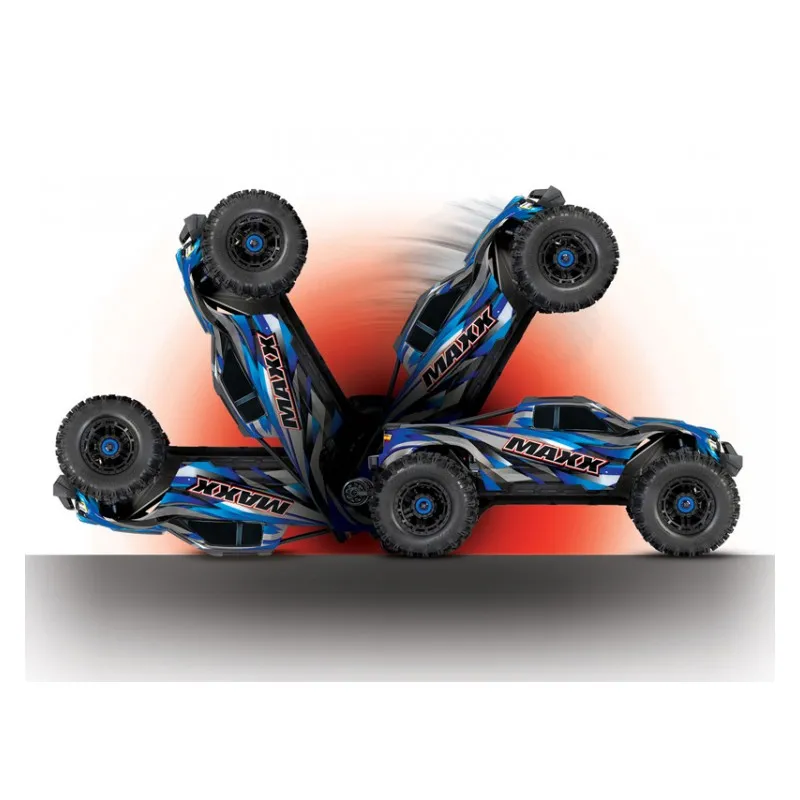 MAXX WideMAXX 4x4 1/10 RTR TQi TSM Röd - 12