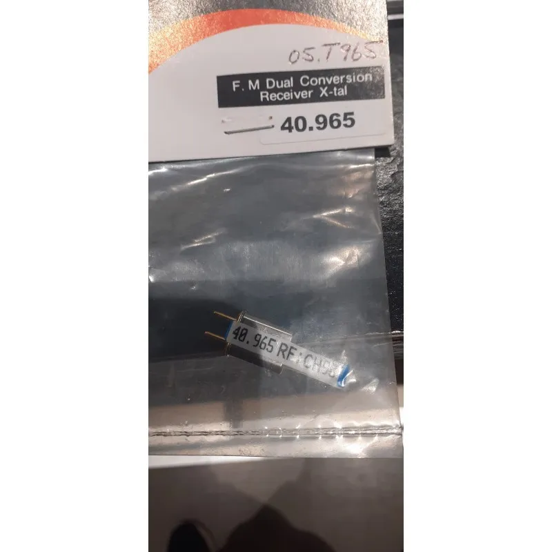 F.M Dual Conversion Receiver X-tal 40.965