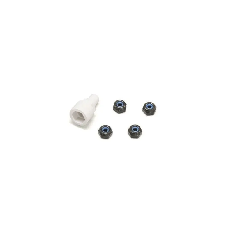 Color Nylon Nut (black/blue)
