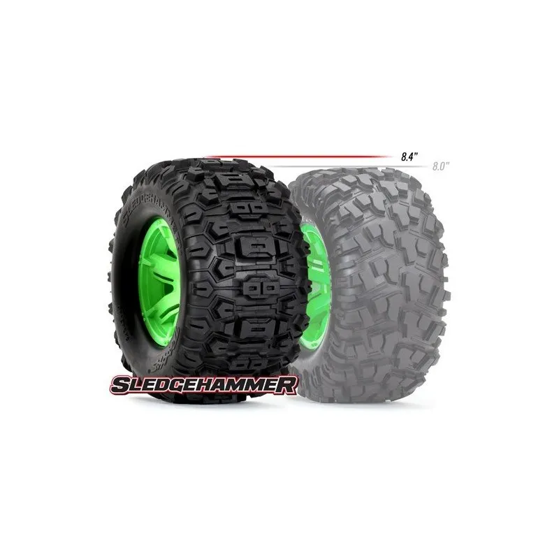 Däck & Fälg Sledgehammer/X-Maxx Svart Krom (2) - 2