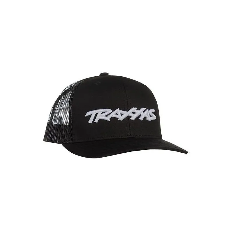 Keps Trucker Style Svängd Skärm Svart (Vit Logo)