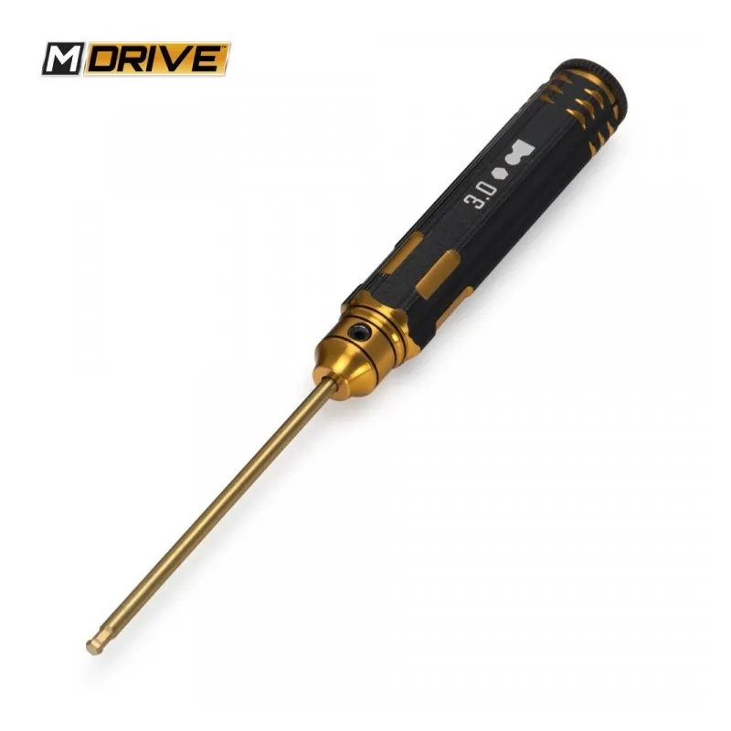 Pro TiN Insexnyckel med Kula - 3.0mm