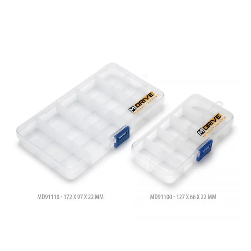 Skruv & Mutter Låda 10-fack - 127x66x22mm - 3