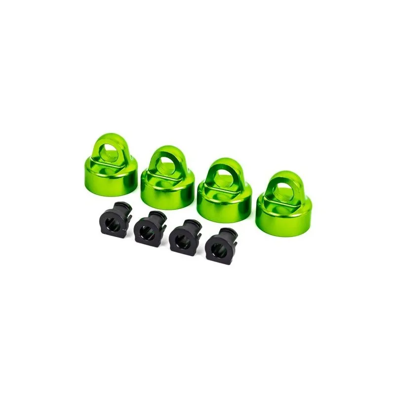 Stötdämparlock Alu Grön GTX (4)