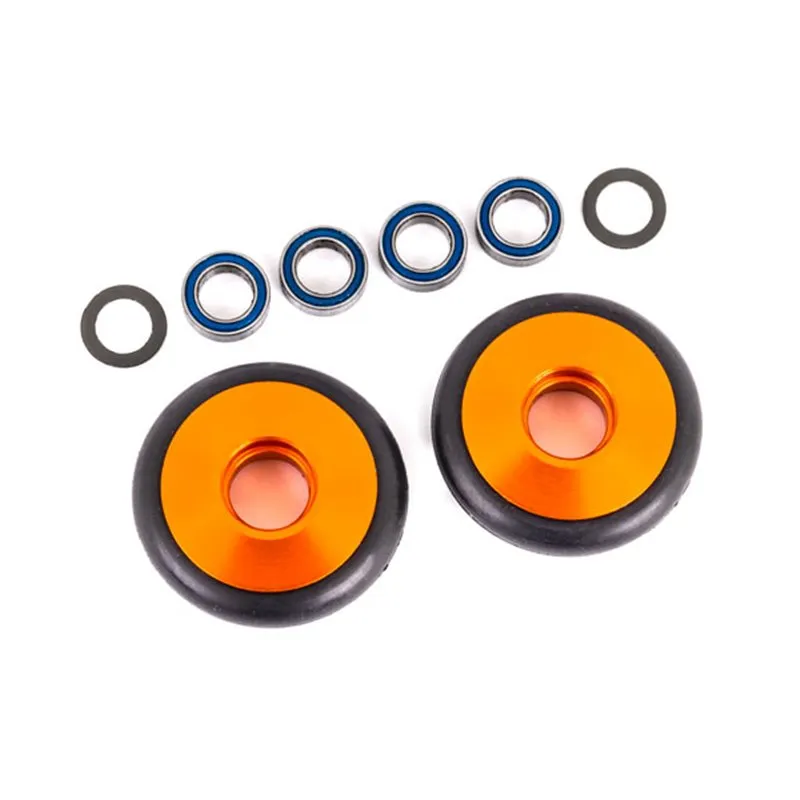 Hjul Set Alu Orange Wheelie Bar  Drag Slash