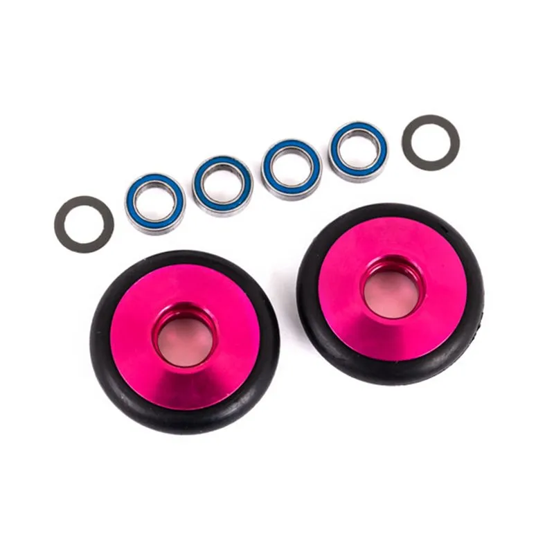 Hjul Set Alu Rosa Wheelie Bar  Drag Slash