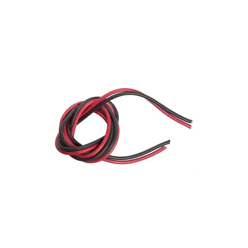 Silicone Wire 18AWG black/red 50cm