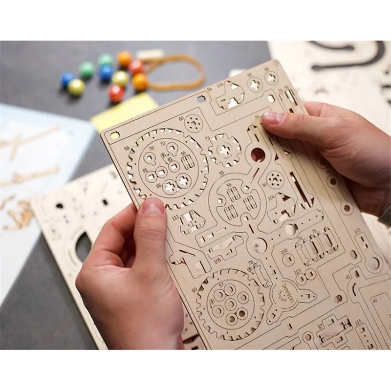 Ugears Marble Run Tiered Hoist - 7