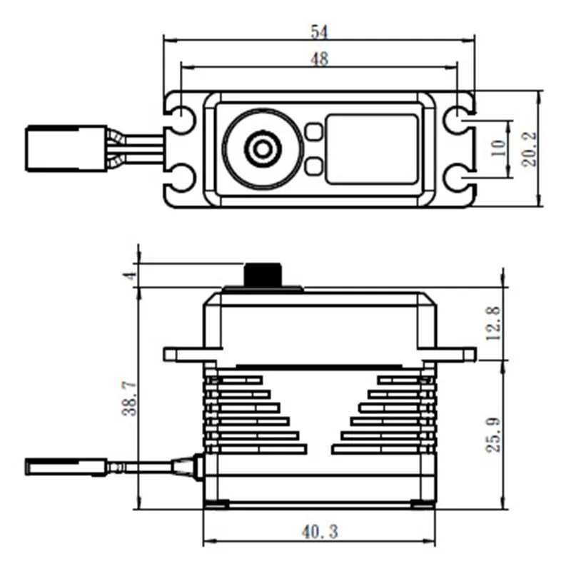 SB-2292SG Servo 50Kg 0.055s 8.4V Alu Brushless Ståldrev - 3