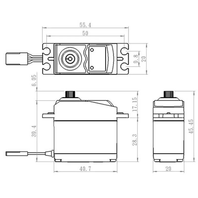 SC-0352 Servo 6,5Kg 0,14s - 3