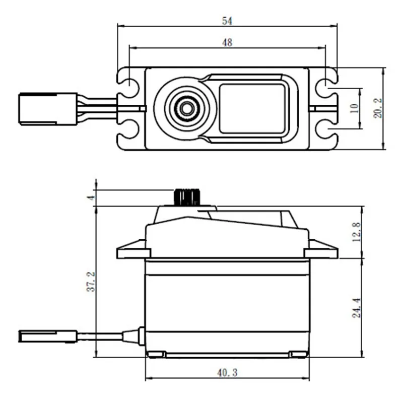 SC-1257TG Servo 10Kg 0,07s Coreless Black Edition - 2
