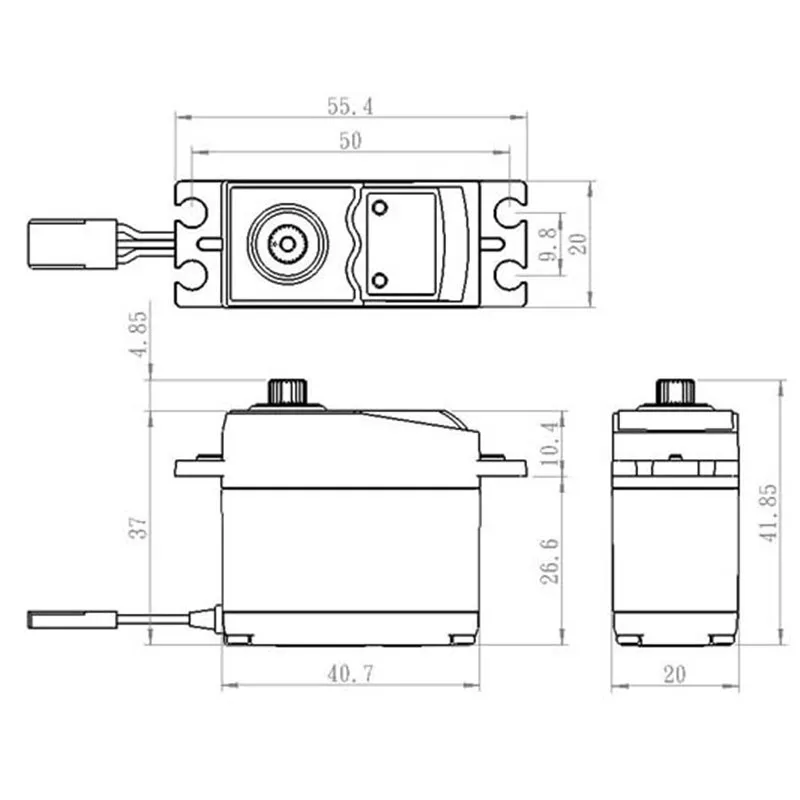 SV-0220MG Servo 8Kg 0,13s HV Metalldrev - 3
