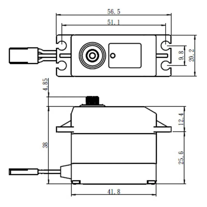 SW-0230MG Servo 8Kg 0,13s HV Metalldrev WP - 2