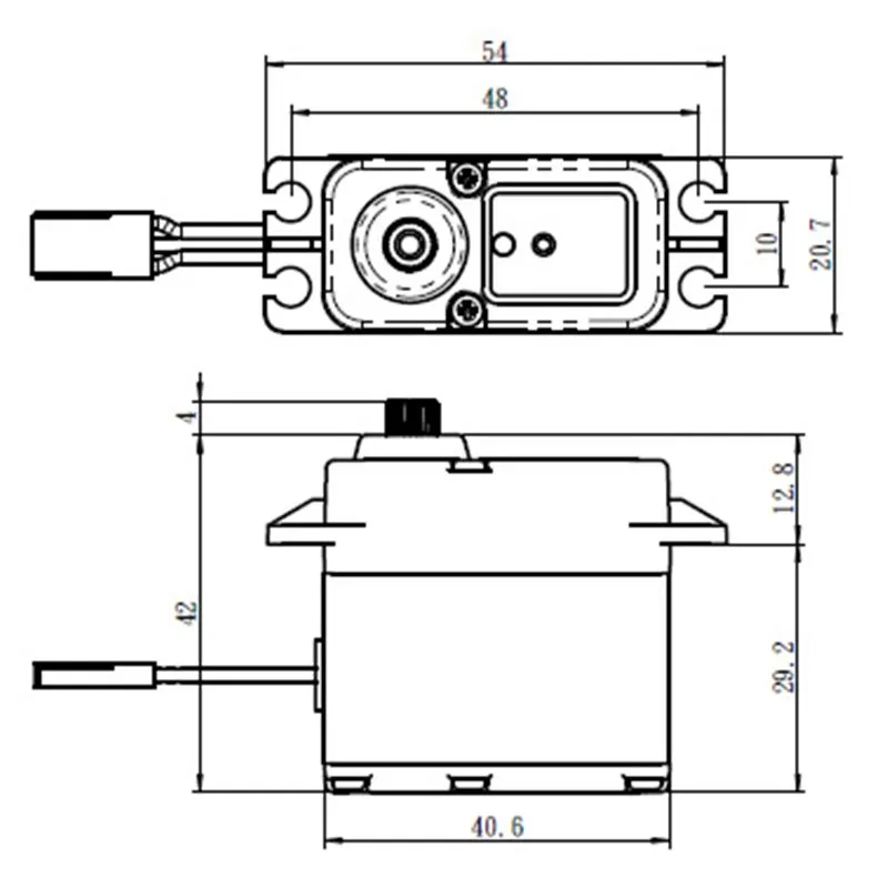 SW-1210SG Servo 32Kg 0,13s HV Alu Coreless Ståldrev WP - 3
