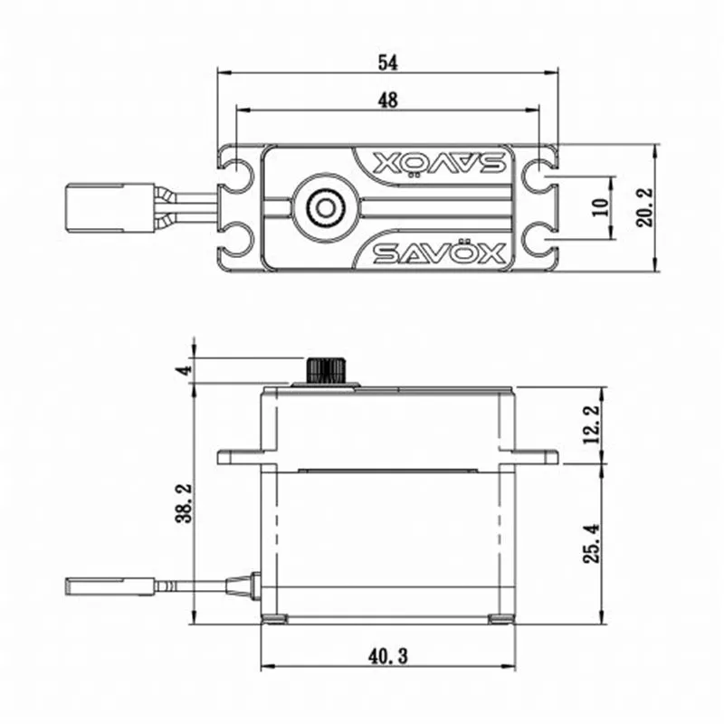 SV-1280SG Servo 50Kg 0.14s HV Alu Coreless Ståldrev - 2