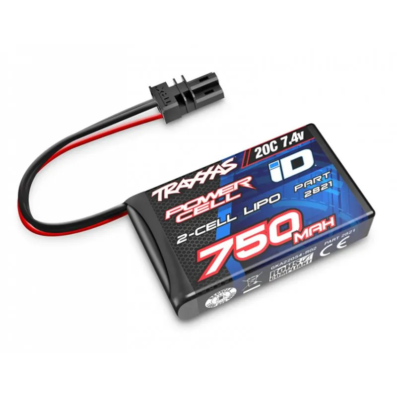 Li-Po Batteri 2S 7,4V 750mAh 20C TRX-4M