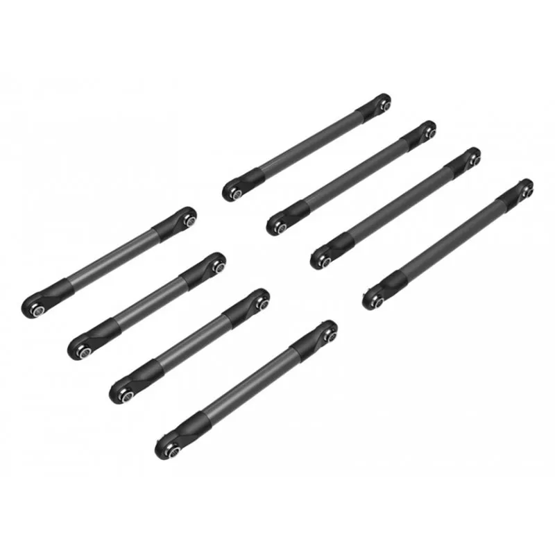 Länkarmar Alu Fjädring F+B Set Grå TRX-4M