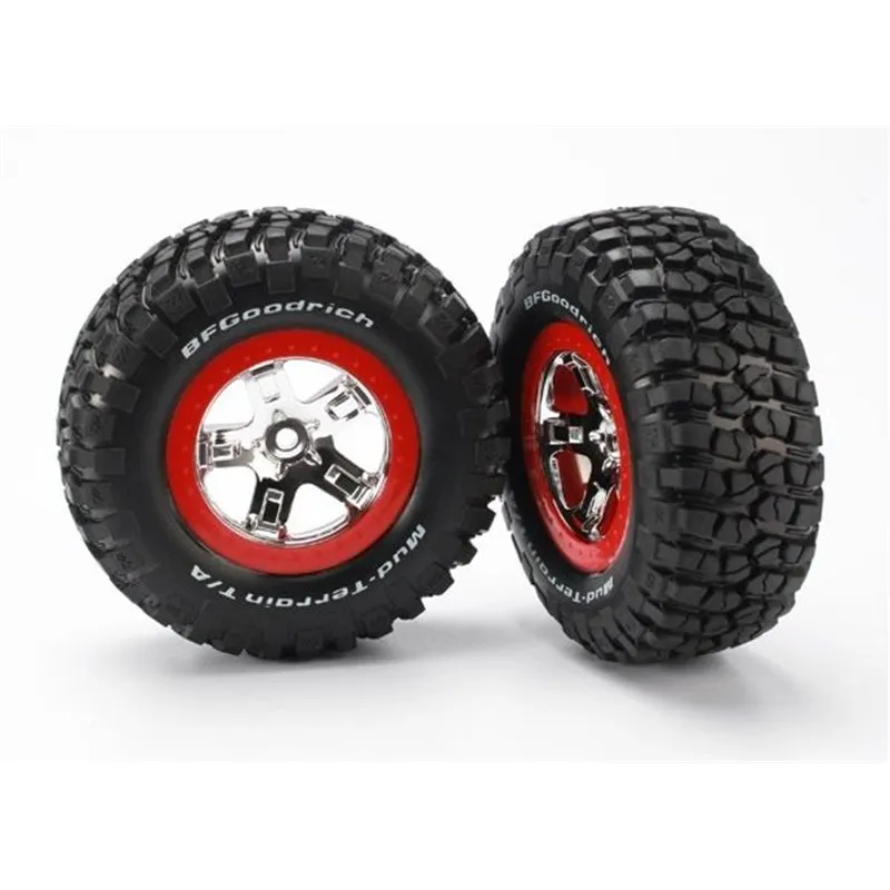 Däck & Fälg, BFGoodrich/SCT Krom-Röd 4WD/2WD Bak (2)