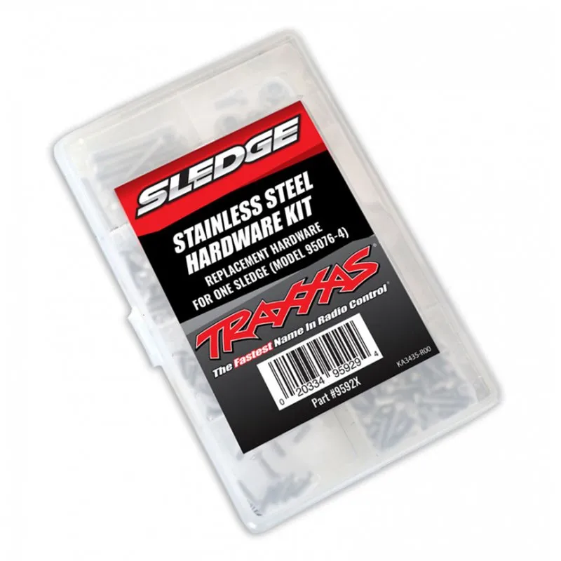 Skruvsats Komplett Rostfritt (Sortimentslåda) Sledge